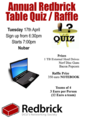 Annual Redbrick Table Quiz/Raffle